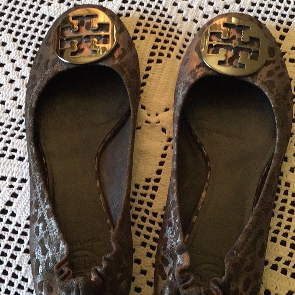 Tory Burch Brown Ballet Flats - Picture 3 of 6